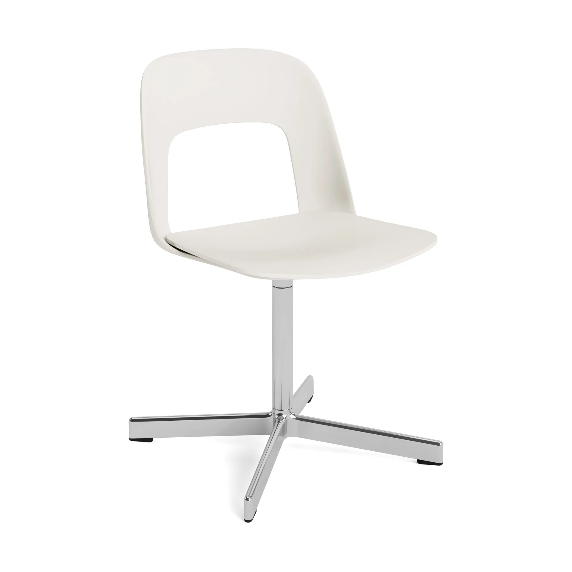 Layout Chair 131 stol, Cream white-polert aluminium HAY