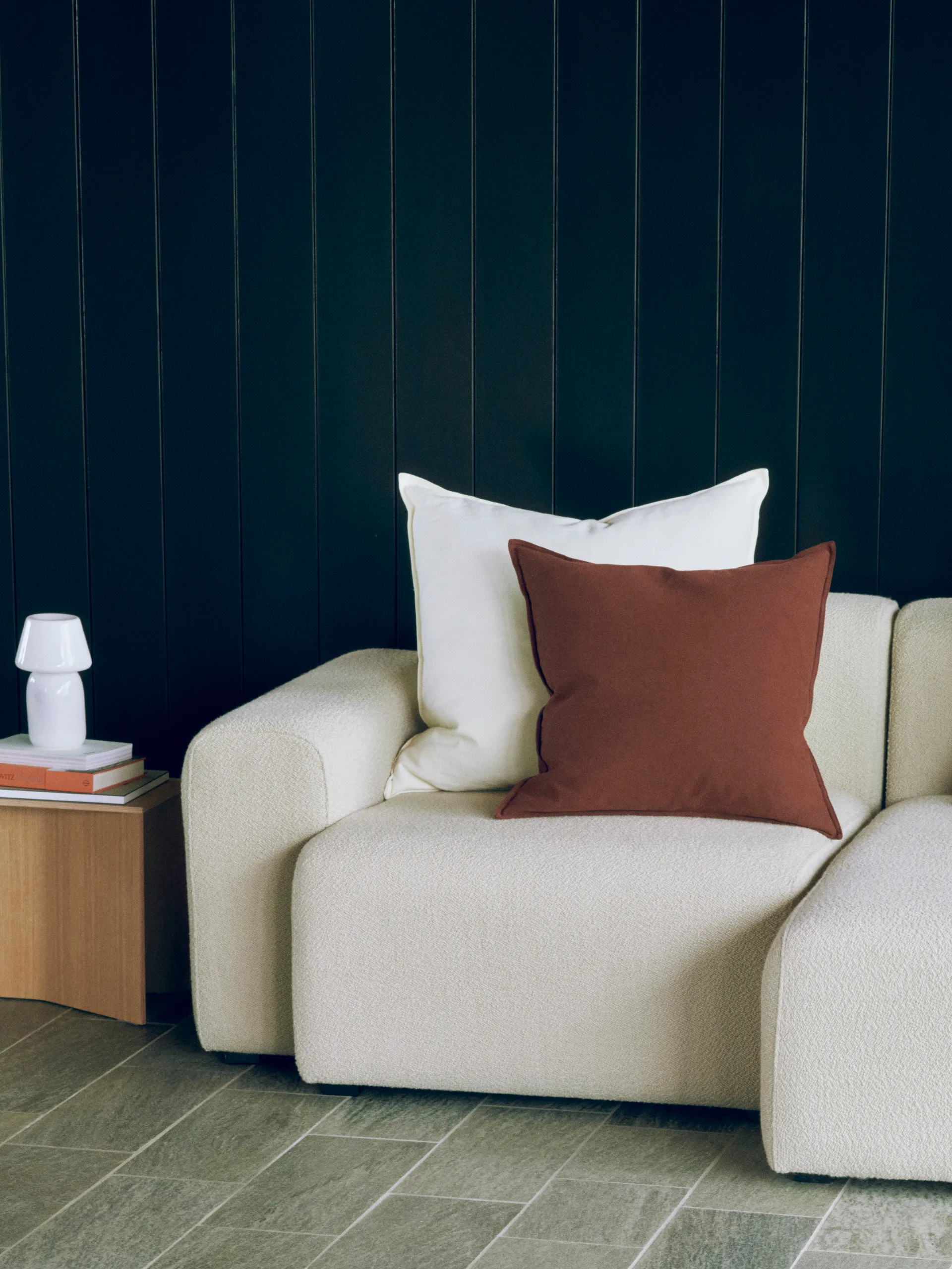 Linen pute 50x50 cm, Iron red HAY