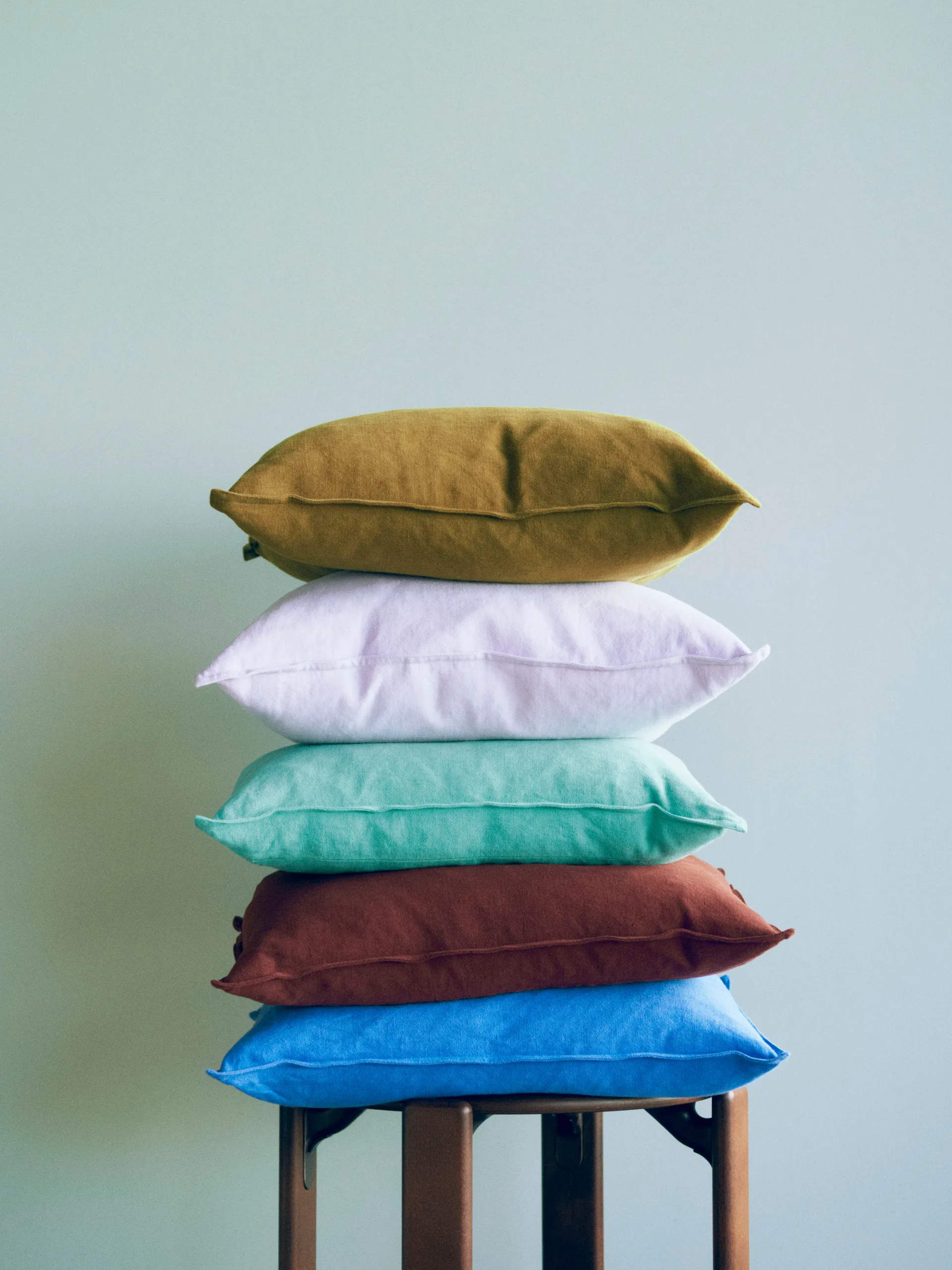 Linen pute 50x50 cm, Iron red HAY