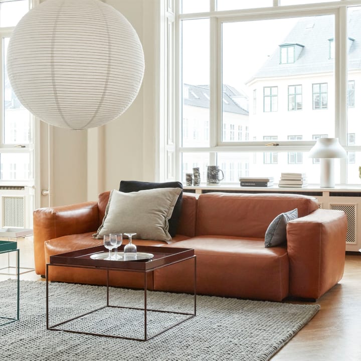 Mags 2,5-seater COMB sofa, Sense cognac-lysgrå søm HAY