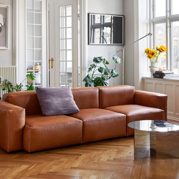 Mags 2,5-seater COMB sofa - Sense cognac-lysgrå søm - HAY