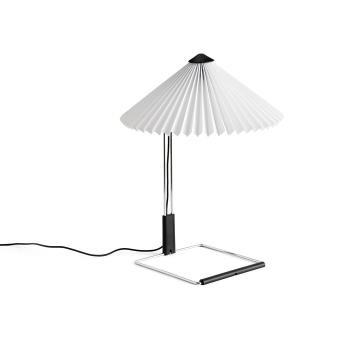 Matin table bordlampe Ø 30 cm - White-steel - HAY