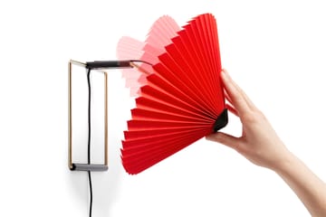 Matin wall vegglampe Ø 30 cm - Bright red shade - HAY