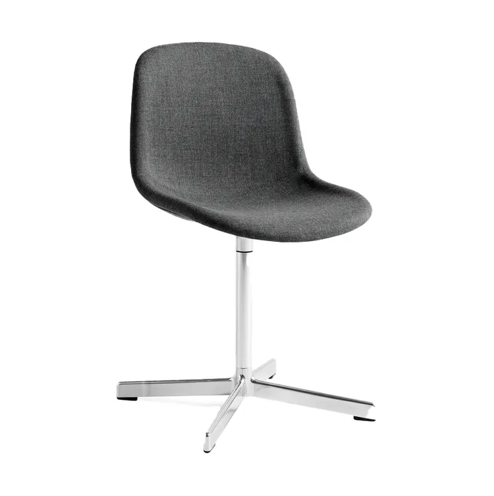 Neu 10 Upholstery kontorstol - remix 163 grey, snurrstativ i aluminium - HAY
