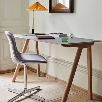 Neu 10 Upholstery kontorstol - remix 163 grey, snurrstativ i aluminium - HAY
