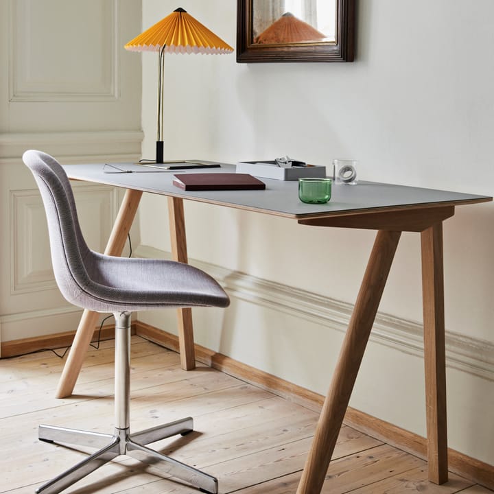 Neu 10 Upholstery kontorstol, remix 163 grey, snurrstativ i aluminium HAY