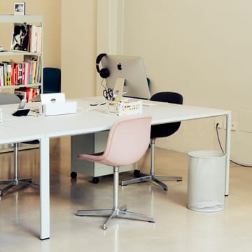 Neu 10 Upholstery kontorstol - remix 163 grey, snurrstativ i aluminium - HAY