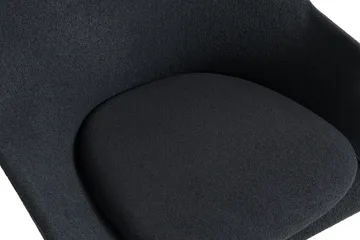O2 Lounge Chair lenestol - Soft black-svartlakkert stål - HAY