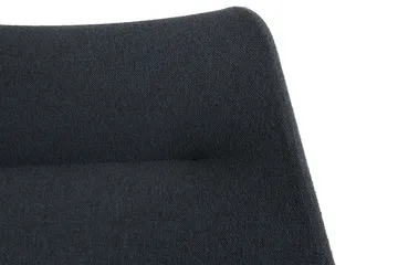O2 Lounge Chair lenestol - Soft black-svartlakkert stål - HAY