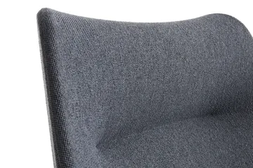 O2 Lounge Chair lenestol - Soft grey-svartlakkert stål - HAY