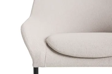 O2 Lounge Chair lenestol - Soft light greysvartlakkert stål - HAY