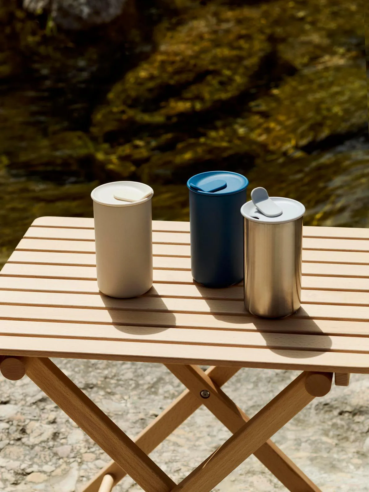 Outdoor Market bord sammenleggbart, Bøk, small HAY