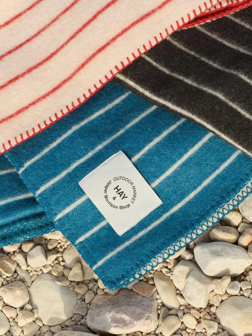 Outdoor Market pledd, Beige-red, 130x180 cm HAY