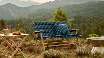 Outdoor Market pute - Blue-beige, 45x35 cm - HAY