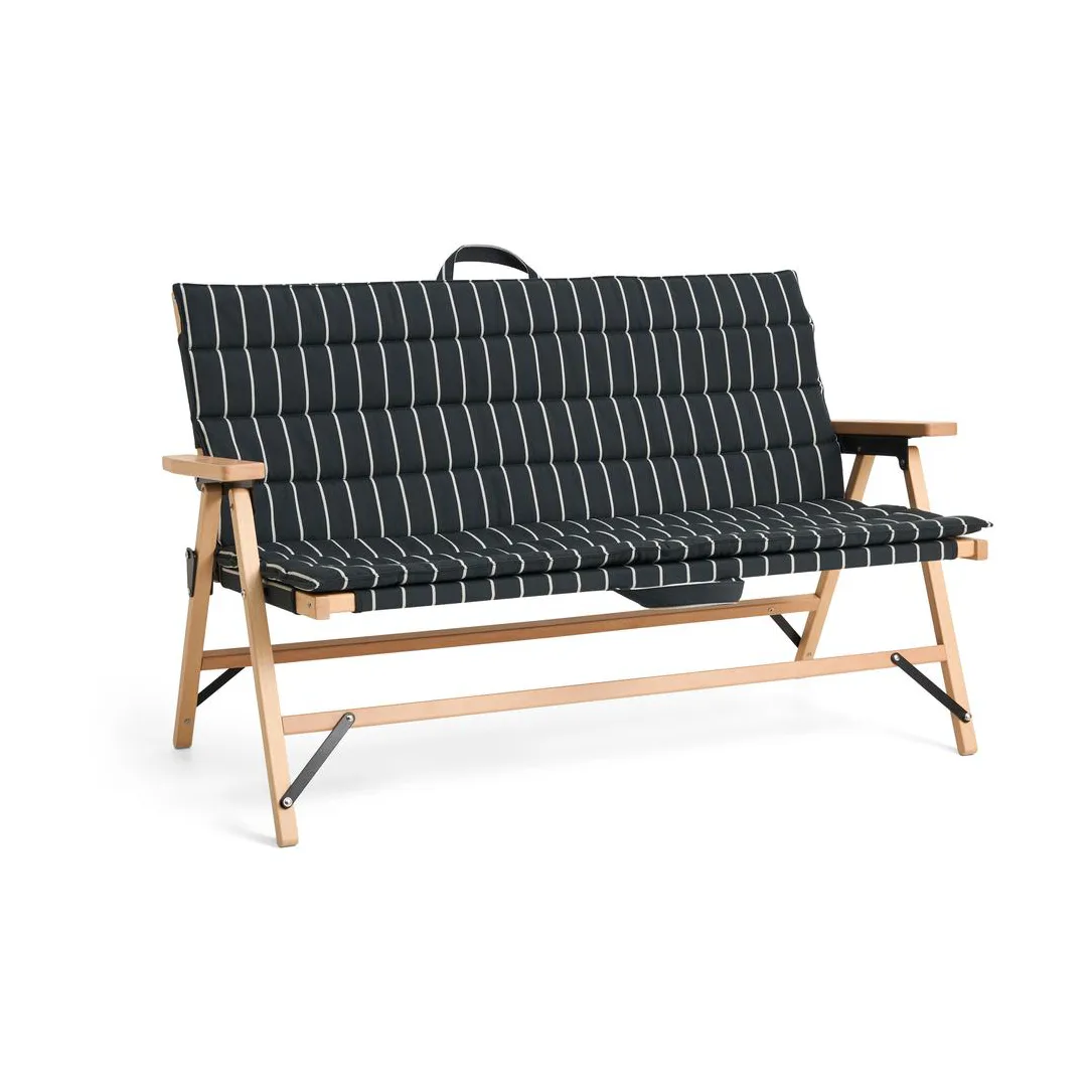 Outdoor Market pute til sofa, Black-beige, 2-seter HAY