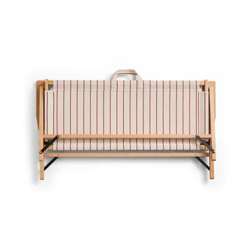 Outdoor Market sofa sammenleggbar - Beige-red, 2-seter - HAY