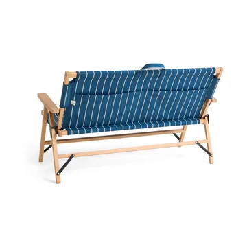 Outdoor Market sofa sammenleggbar - Blue-beige, 2-seter - HAY