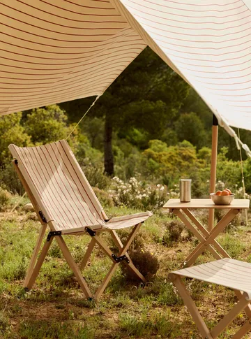 Outdoor Market stol sammenleggbar - Beige-red - HAY