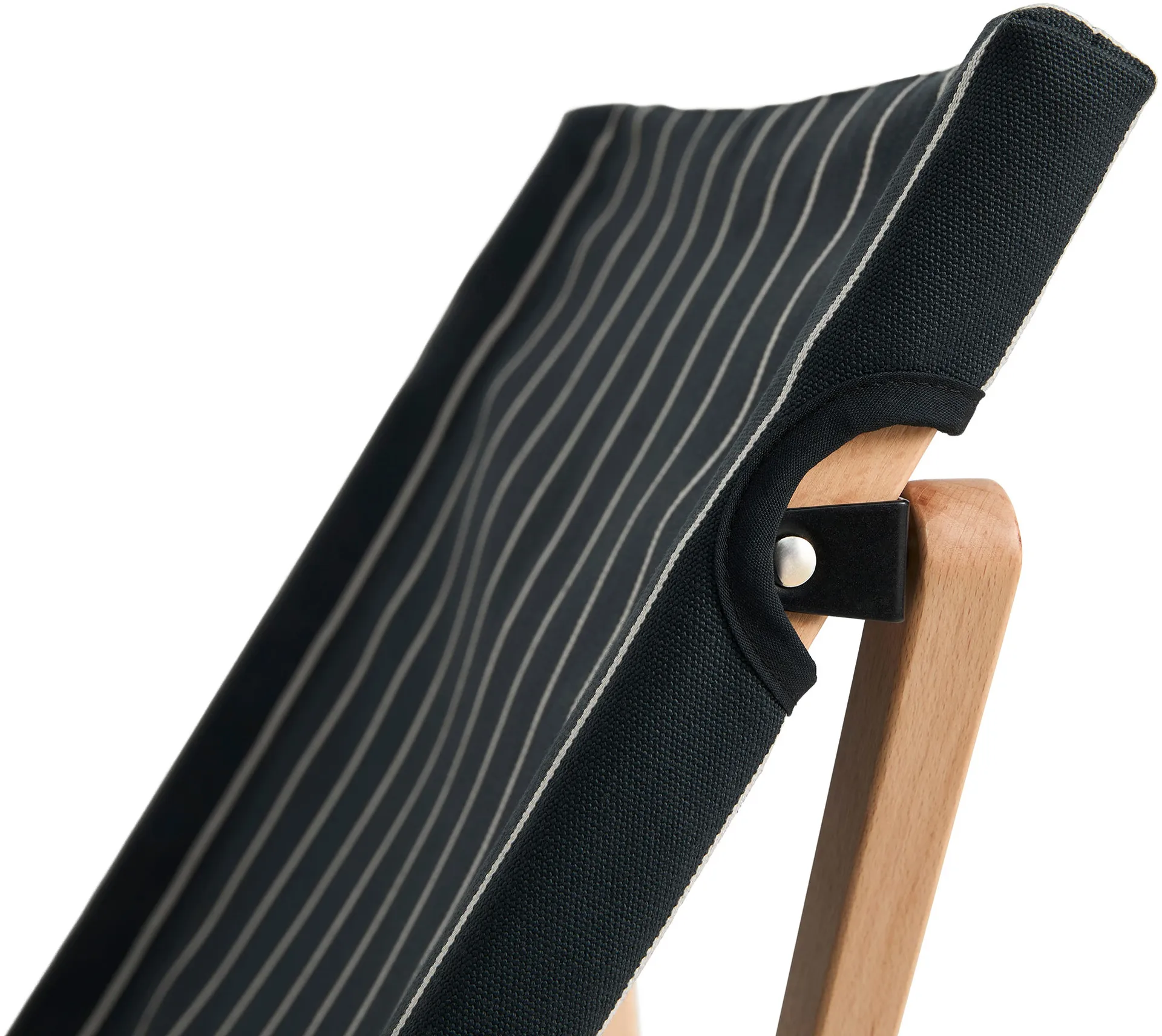 Outdoor Market stol sammenleggbar, Black-beige HAY