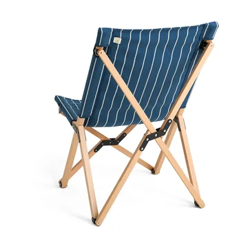 Outdoor Market stol sammenleggbar - Blue-beige - HAY