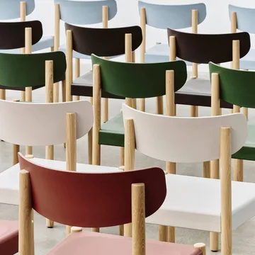 Pack Chair 10 stol - Oljet eik-palm green - HAY