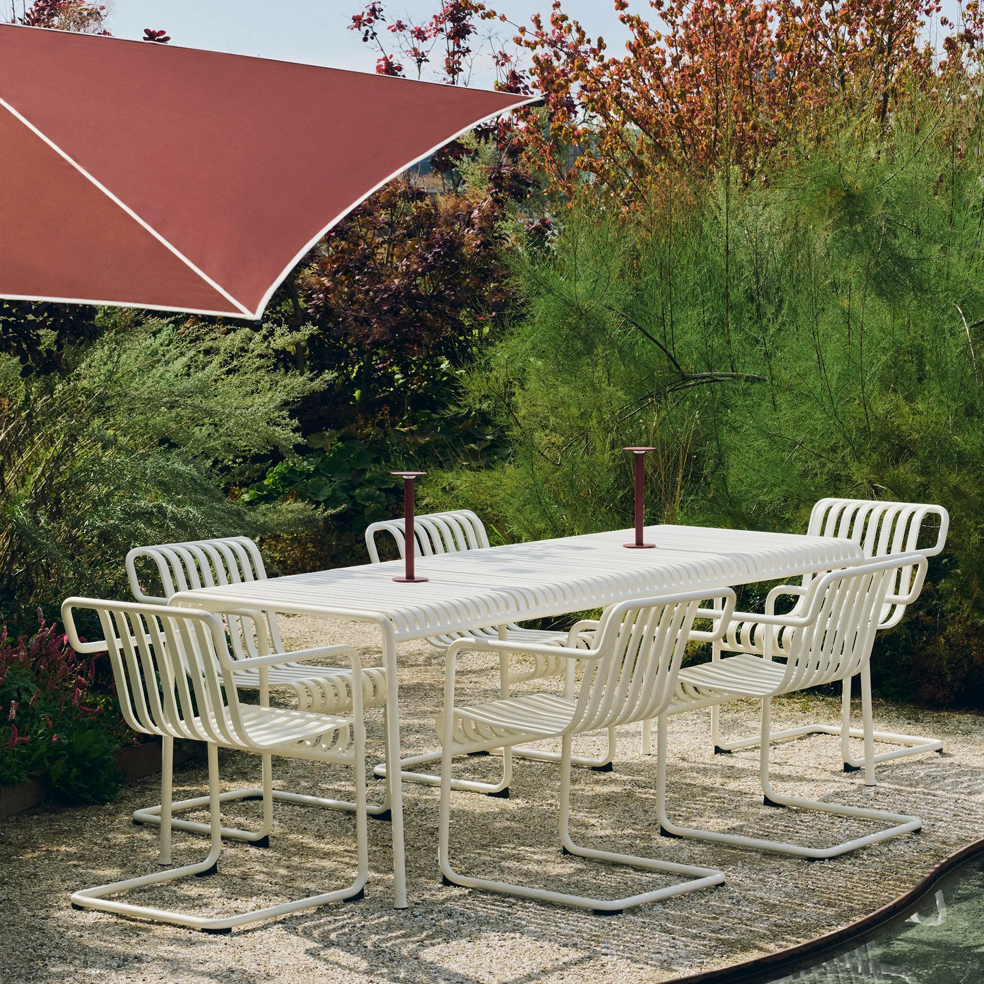 Palissade Cantilever Dining karmstol, Cream white HAY