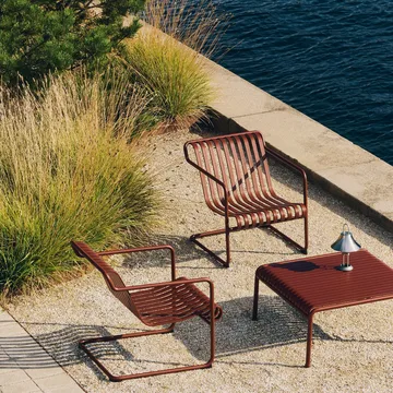 Palissade Cantilever Low loungestol - Iron red - HAY