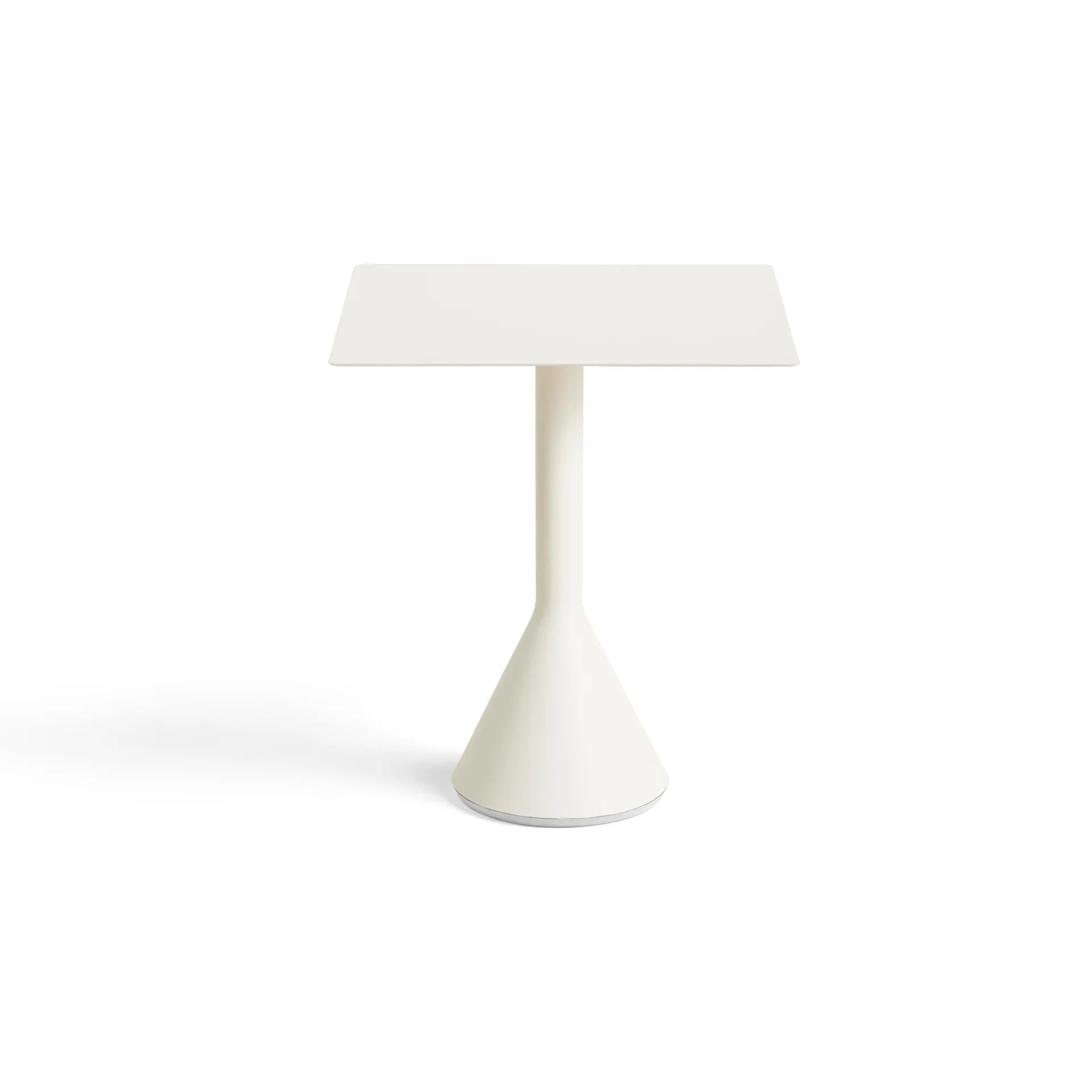 Palissade Cone kvadratisk kafébord 65x65 cm, Cream white HAY