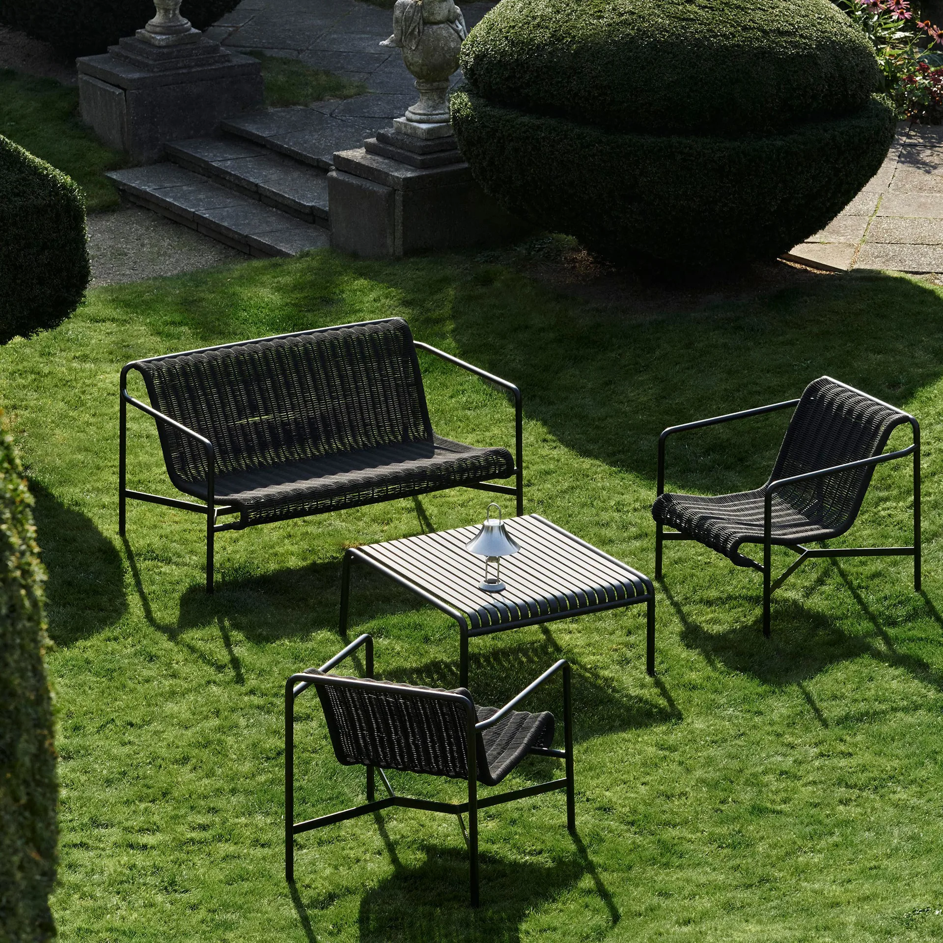 Palissade Cord loungesofa, Anthracite HAY