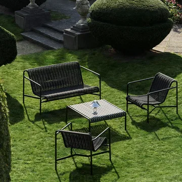 Palissade Cord Low loungestol - Anthracite - HAY