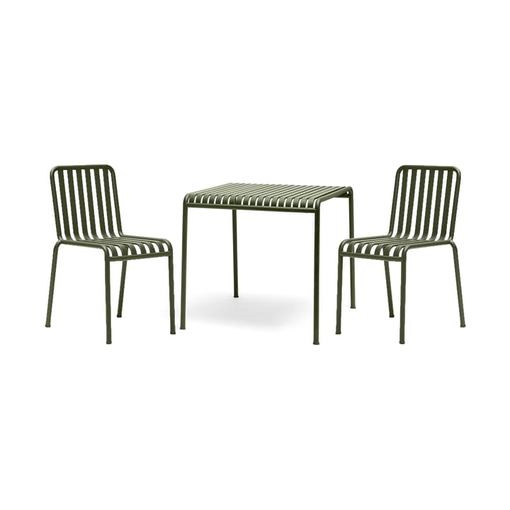 Palissade spisegruppe 2 stoler 82,5x90 cm olive - undefined - HAY