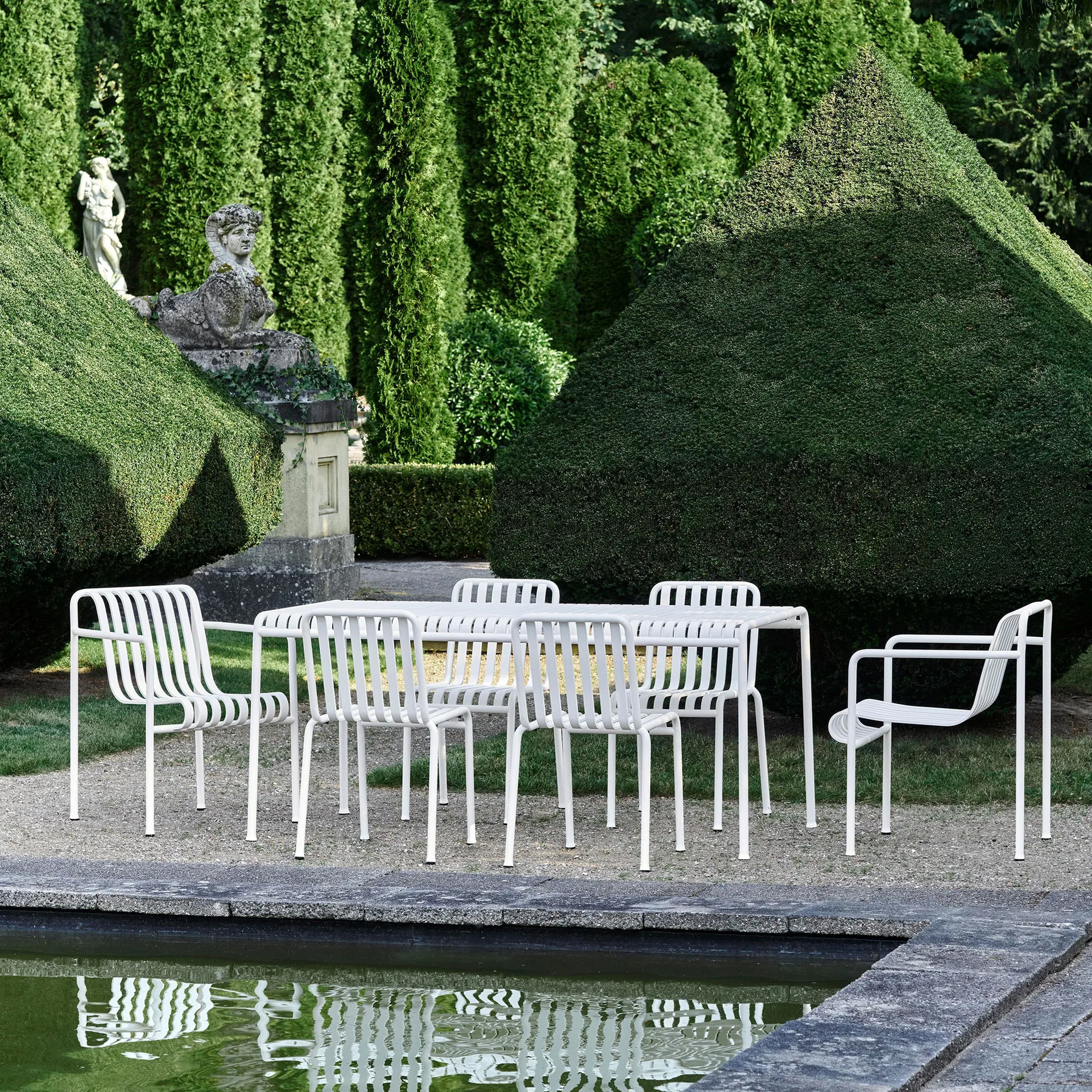 Palissade stol, Cream white HAY