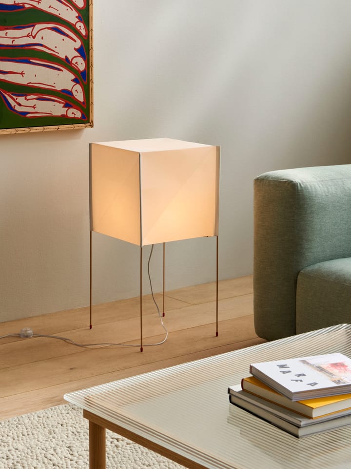 Paper Cube stålampe, Hvit HAY