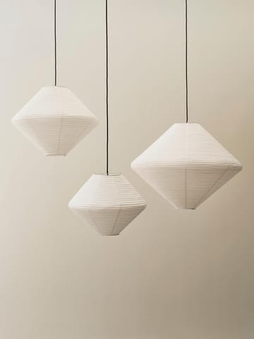 Paper Shade Diamond lampeskjerm - Classic white, Ø80 cm - HAY