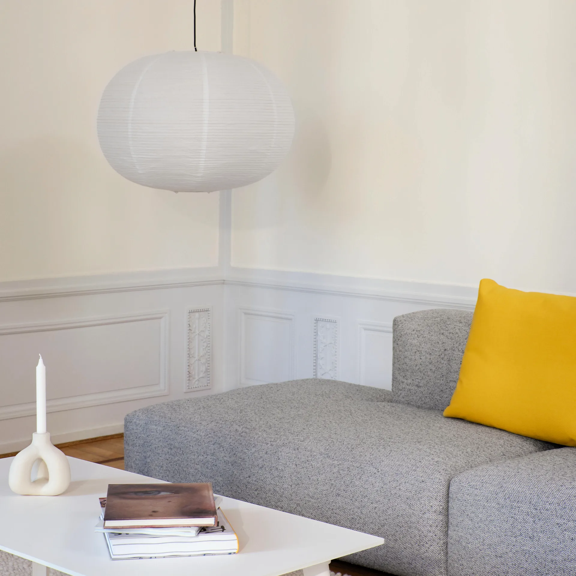 Paper Shade lampeskjerm ellipse, Hvit HAY