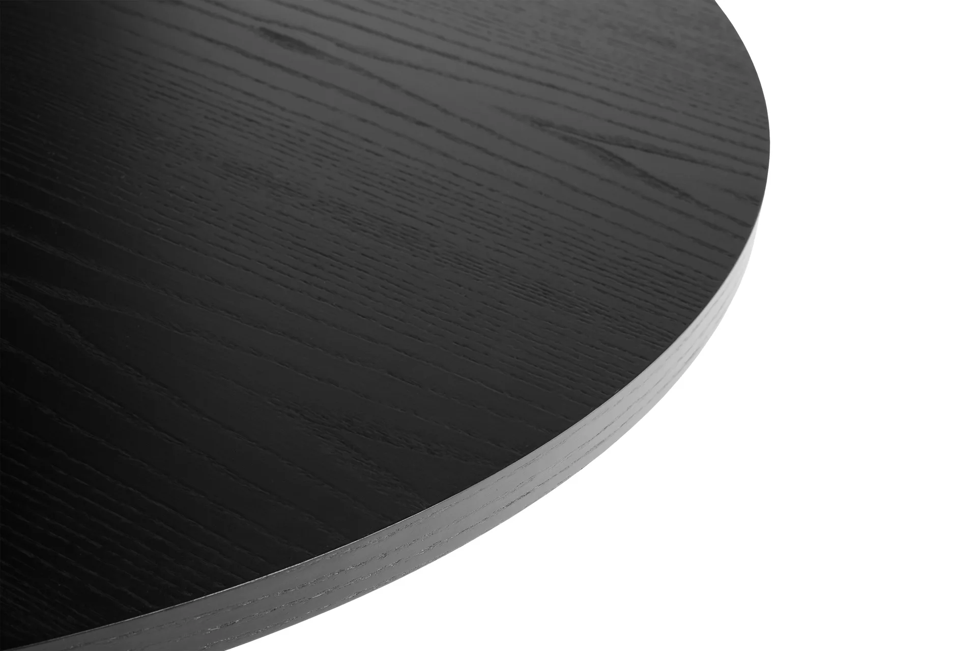 Pastis Table spisebord Ø90, Black lacquered ash HAY
