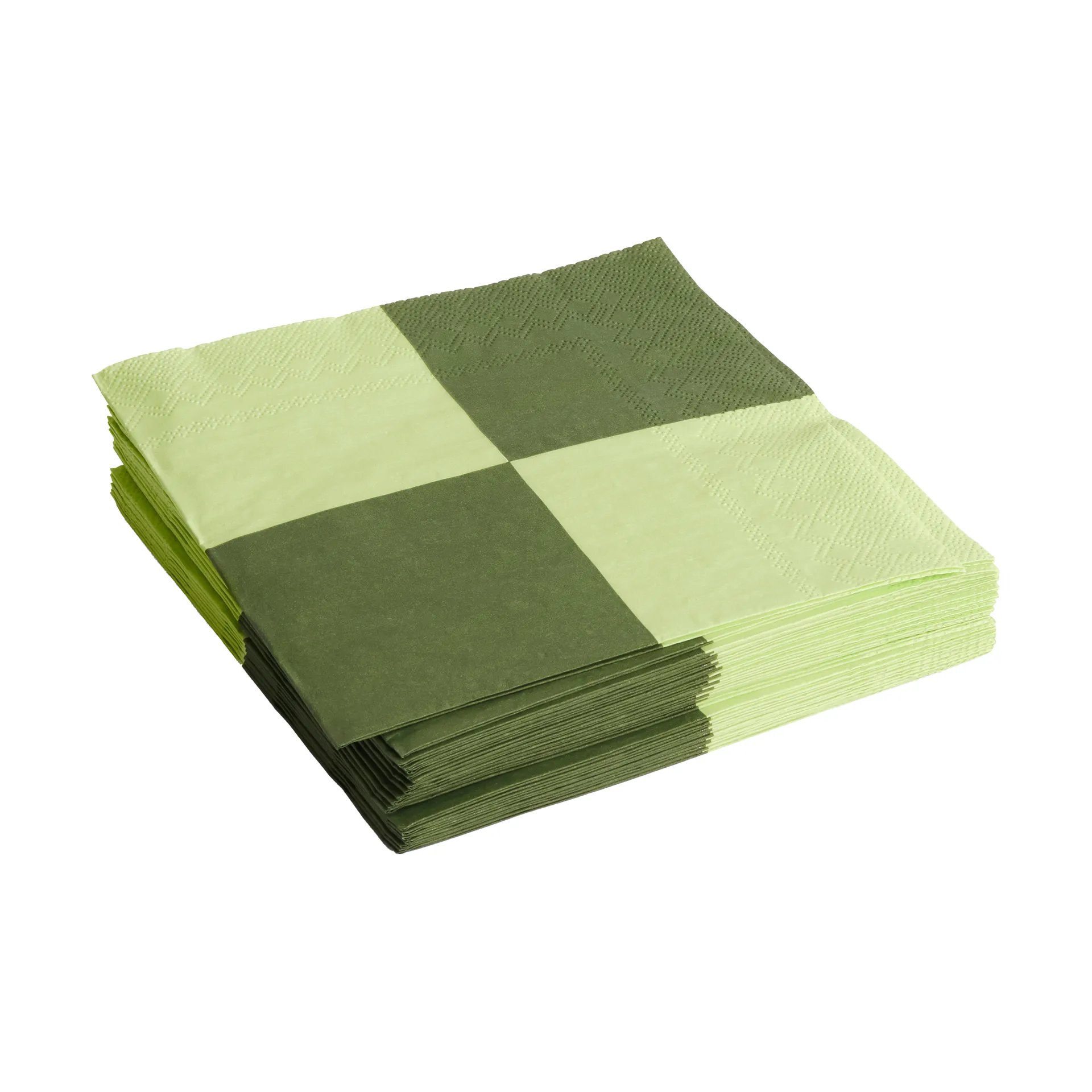 Pattern Dinner Check serviett 40x40 cm 20-pakning, Light green-dusty green L HAY