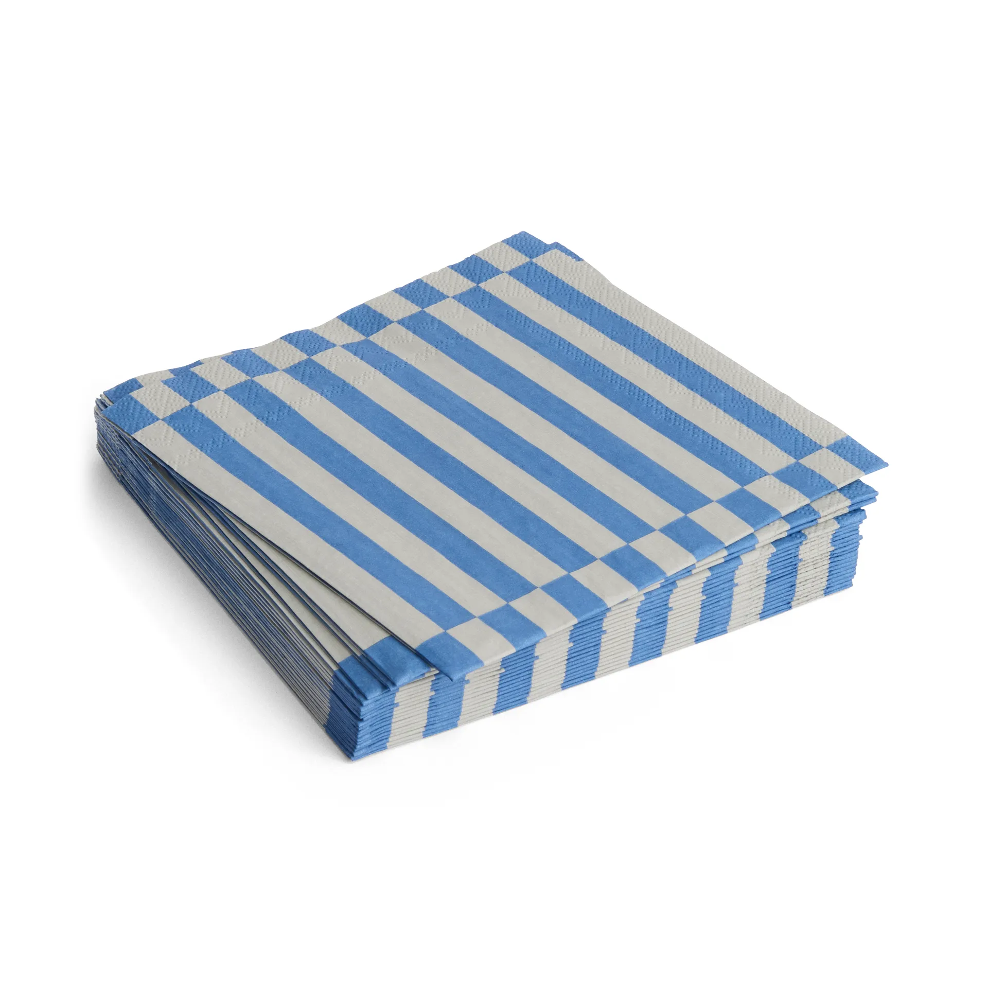 Pattern Lunch Stripe serviett 33x33 cm 20-pakning, Grey-blue pillar HAY