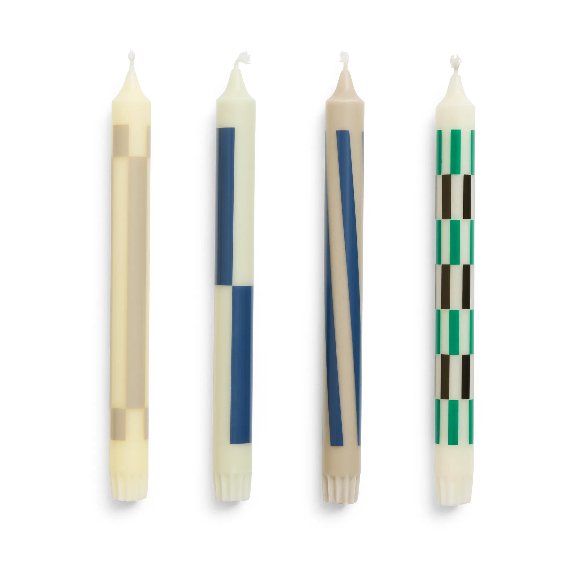 Pattern lys miks 4-pakning, Cream-dark HAY