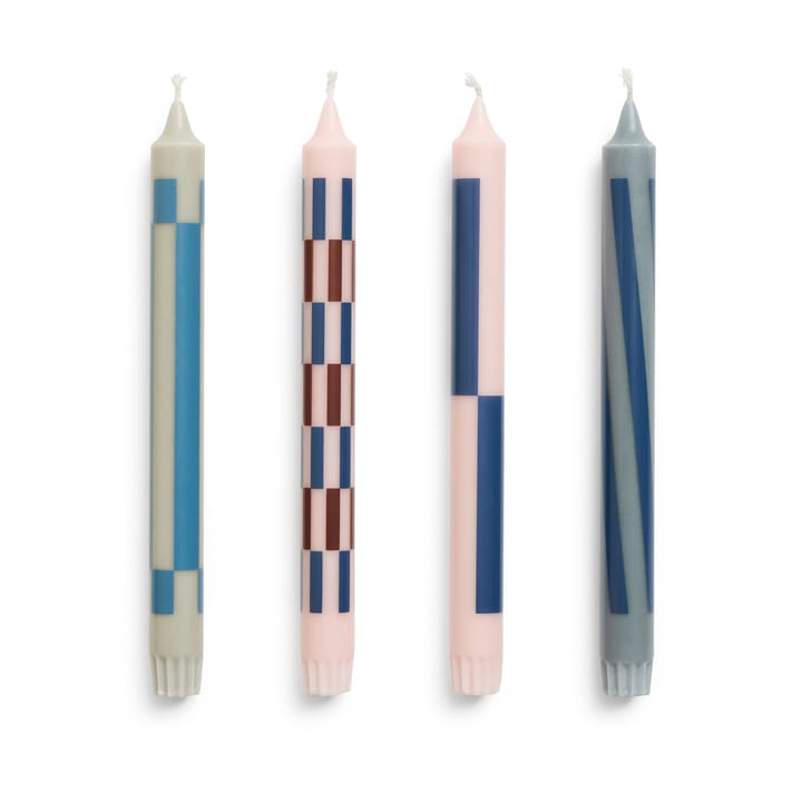 Pattern lys miks 4-pakning, Light pink-blue HAY