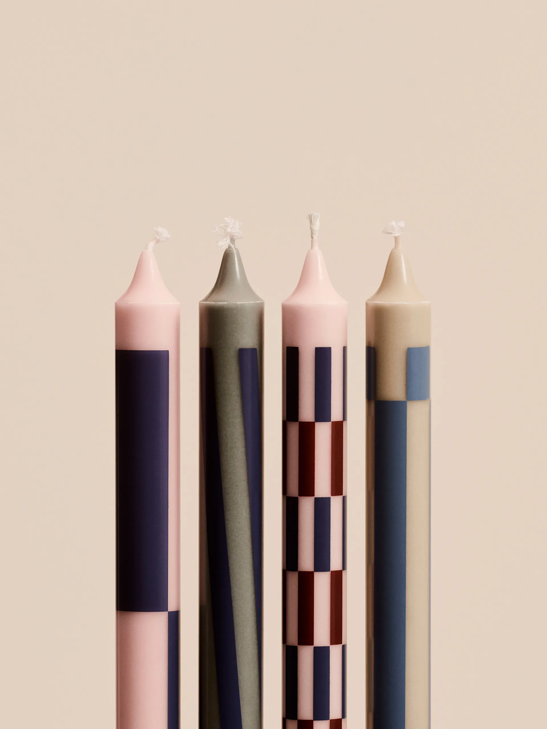 Pattern lys miks 4-pakning, Light pink-blue HAY