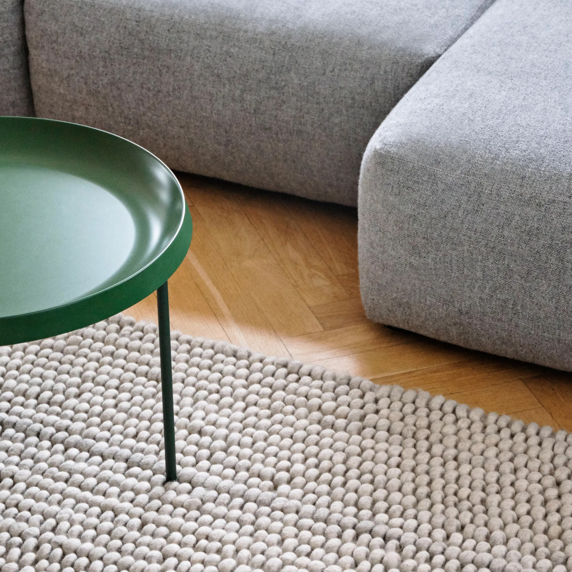 Peas ullteppe 170x240 cm, Soft grey HAY