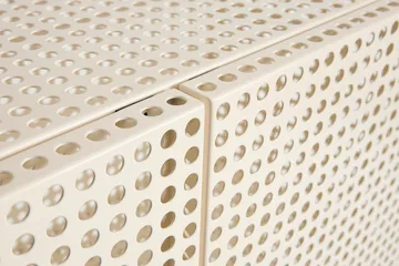 Perforated Cabinet skap large - Eggshell - HAY