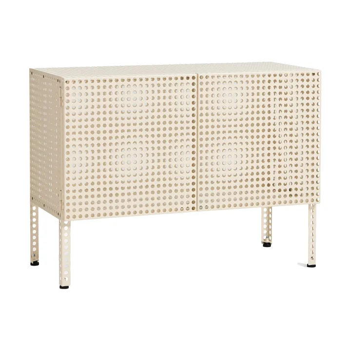 Perforated Cabinet skap small - Eggshell - HAY