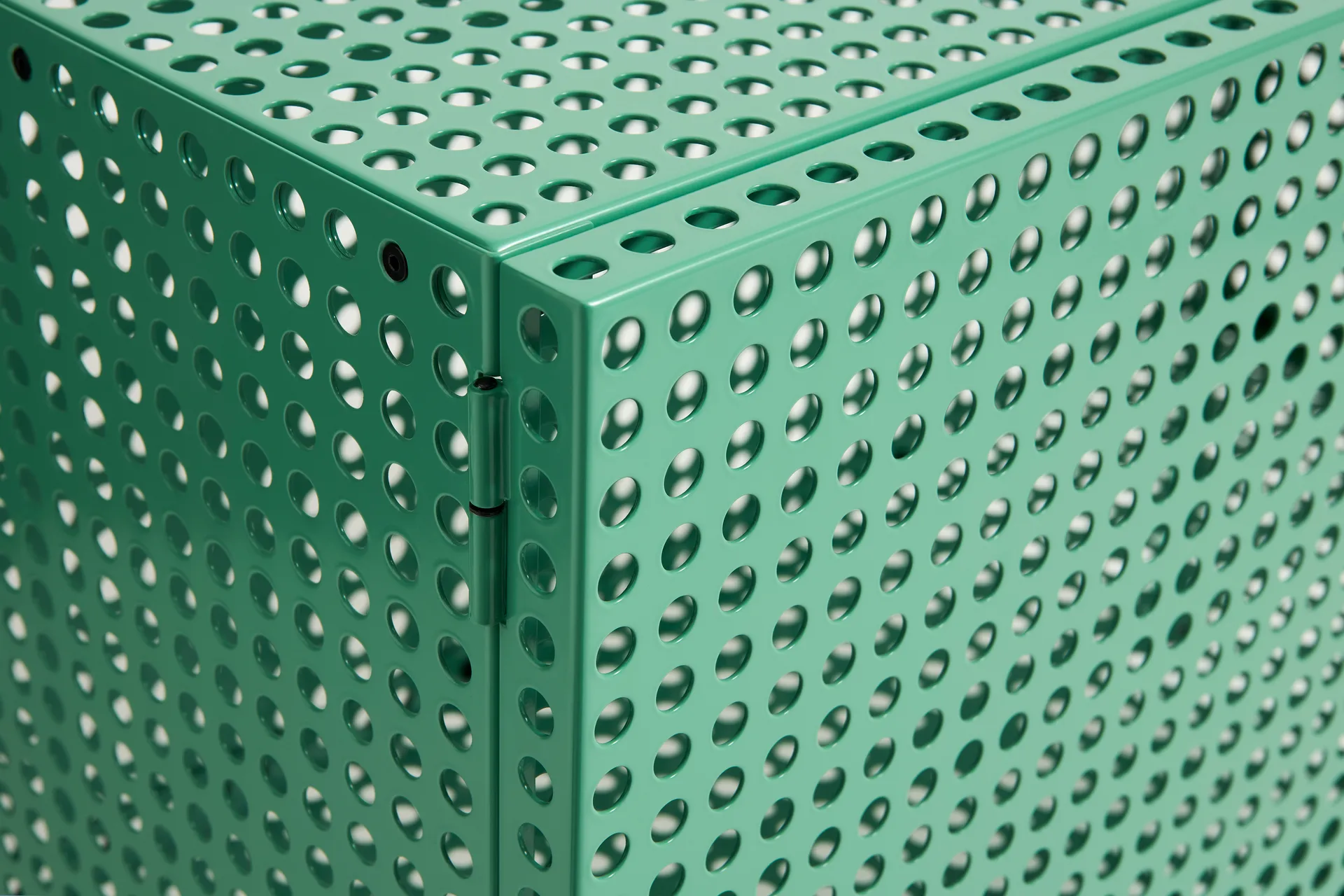 Perforated Cabinet skap small, Soft jade HAY