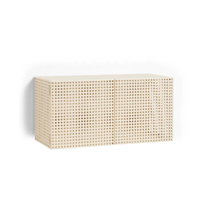 Perforated Cabinet veggskap small - Eggshell - HAY