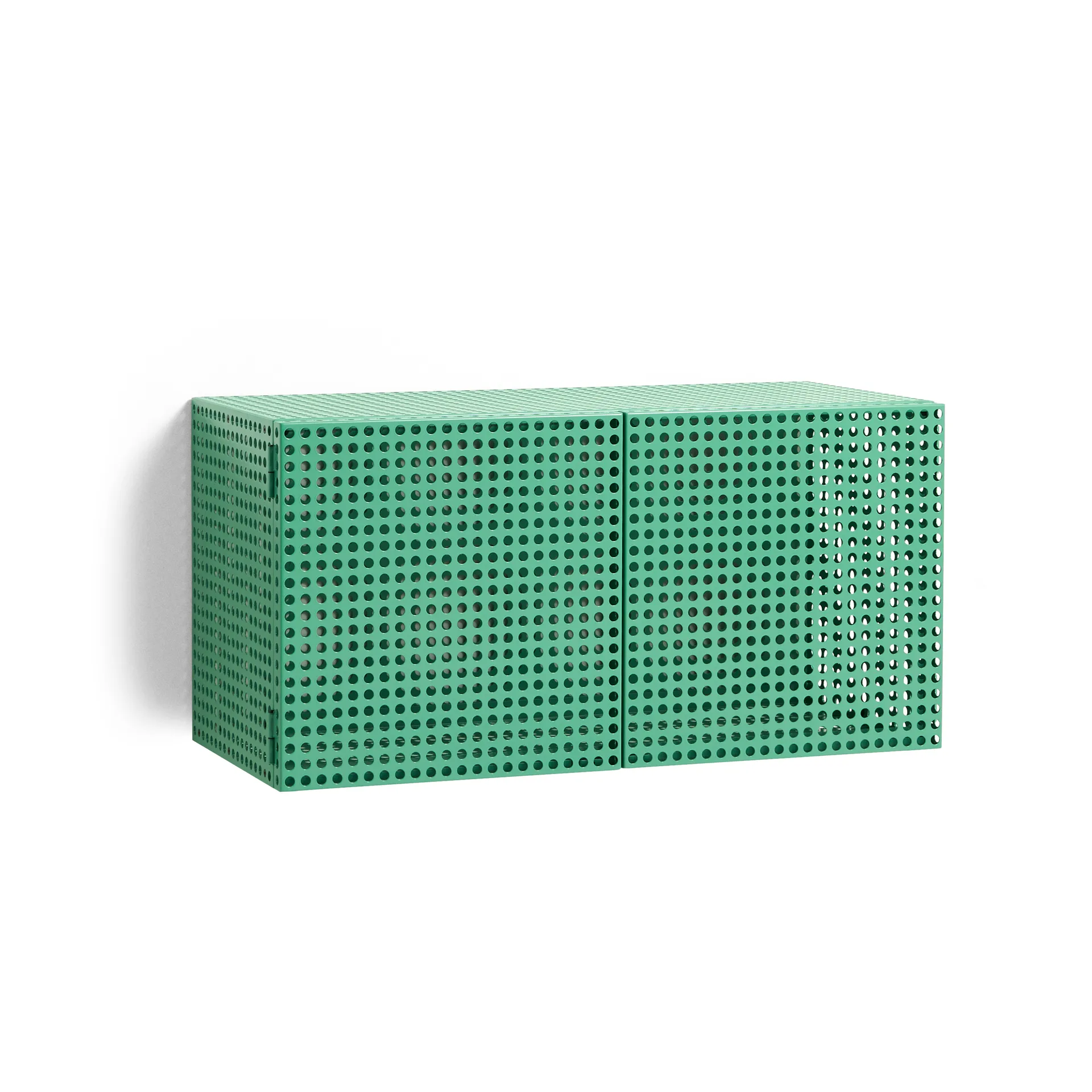 Perforated Cabinet veggskap small, Soft jade HAY