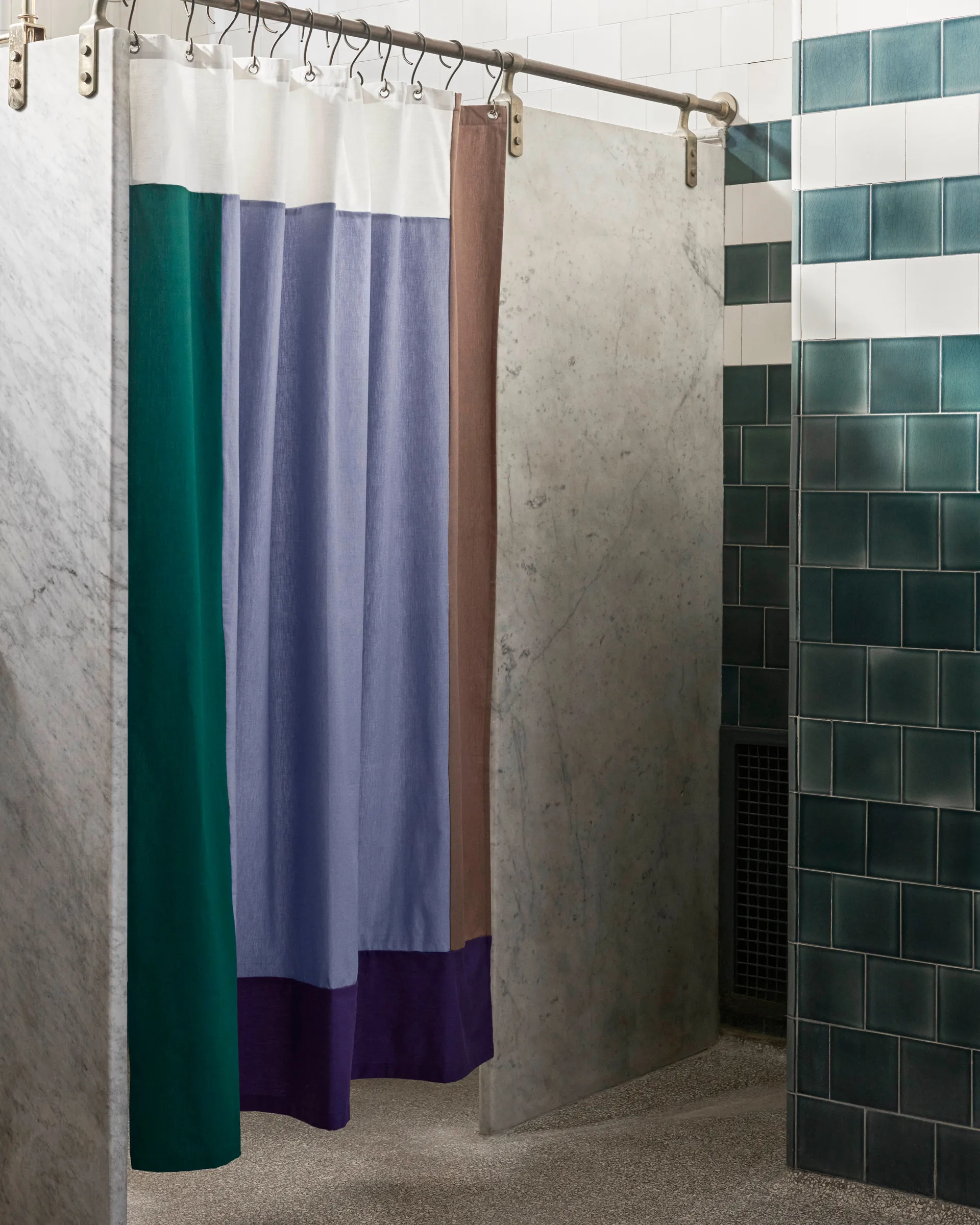 Pivot dusjforheng 180 x 200 cm, Blue HAY