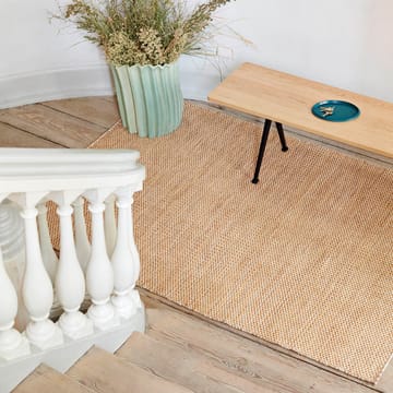 Pyramid benk - Oak matt lakkert-190cm-svart stål stativ - HAY