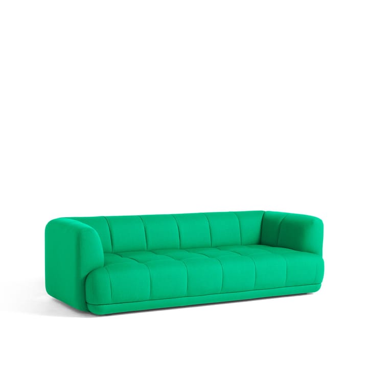 Quilton 3-seters sofa - stoff vidar 932 Green - HAY